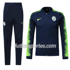 Manchester City Chaqueta de Entrenamiento Trajes Azul Verde 2018/2019